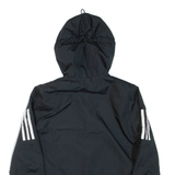 ADIDAS Womens Track Jacket Black Hooded S