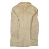 Womens Jacket Beige Leather M