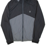 BENCH Mens Track Jacket Grey Hooded L