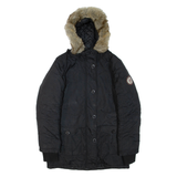 BENCH Womens Puffer Jacket Black Hooded XL