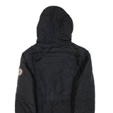 BENCH Womens Puffer Jacket Black Hooded XL