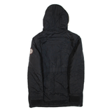 BENCH Womens Puffer Jacket Black Hooded XL