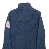 TOMMY HILFIGER Womens Quilted Jacket Blue XS