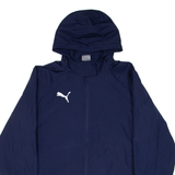 PUMA Mens Track Jacket Blue Hooded M