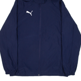PUMA Mens Track Jacket Blue Hooded M