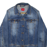 GUESS Womens Denim Jacket Blue M