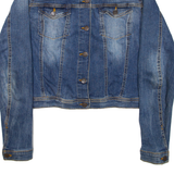GUESS Womens Denim Jacket Blue M