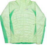 THE NORTH FACE Lightweight Insulated Womens Puffer Jacket Green Nylon Hooded L