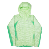 THE NORTH FACE Lightweight Insulated Womens Puffer Jacket Green Nylon Hooded L