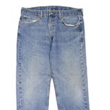 LEVI'S 505 Jeans Mens Blue Regular Straight Stone Wash W38 L30