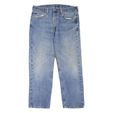LEVI'S 505 Jeans Mens Blue Regular Straight Stone Wash W38 L30