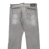 LEVI'S 514 Jeans Mens Grey Slim Straight Stone Wash W34 L30