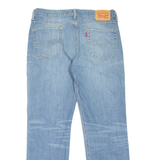 LEVI'S 514 Jeans Mens Blue Slim Straight Stone Wash W34 L30