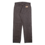 WRANGLER Mens Jeans Grey Regular Straight W33 L32