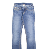 TRUE RELIGION Womens Jeans Blue Slim Straight Stone Wash W24 L33