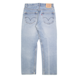 LEVI'S 505 02 Jeans Mens Blue Regular Straight Stone Wash W32 L30