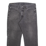 LEVI'S 505 Jeans Mens Grey Regular Straight Stone Wash W38 L29