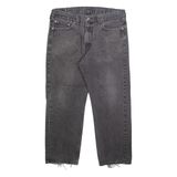 LEVI'S 505 Jeans Mens Grey Regular Straight Stone Wash W38 L29