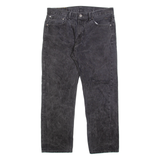 LEVI'S 505 Jeans Mens Grey Regular Straight Stone Wash W36 L30