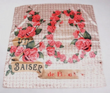 Anyyou Fashion Premium Satin Square Scarf – Romantic Pink Roses Silk-Feel Neckwrap for Women