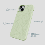 Sage Green Lushy Leaves iPhone 14 Plus Case