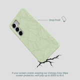 Sage Green Lushy Leaves Samsung Galaxy S25 Case