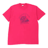 Single Stitch Brinkerhoff Home. Fruit Of The Loom Graphic T-Shirt - XL Pink Cotton