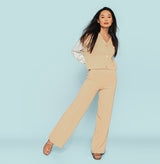 Della Vegan Flat Square Toe Slide Sandal