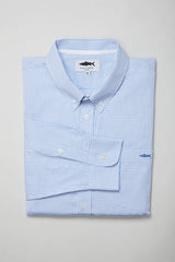 Blue Check Cotton Shirt for Men