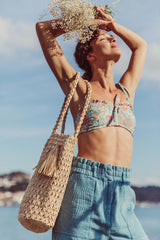 Bikini top Bayi - Water River Flowers