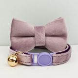 Anypet Large Purple Pink Cat Collar with Safety Buckle, Bell & Durable Adjustable Strap – Stylish Comfortable Pet Accessory for Cats