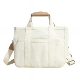 Anymom Mommy Diaper Bag Beige Nappy Handbag Waterproof Messenger Canvas Ins Style Maternity Hobos Bag for Stroller