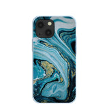Powder Blue Marble iPhone 13 Mini Case