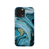 Powder Blue Marble iPhone 13 Pro Max Case