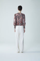 Blouse Junin Auka Top Sand-Melange