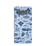 Powder Blue Marine Life Google Pixel 7a Case