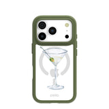 Clear Martini Moment iPhone 17 Pro Case With Forest Floor Ridge (MagSafe included)