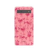 Bubblegum Pink Mermaid Cocktail Google Pixel 6a Case