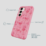 Bubblegum Pink Mermaid Cocktail Samsung Galaxy S24 Case