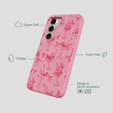 Bubblegum Pink Mermaid Cocktail Samsung Galaxy S25 Case