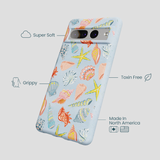 Powder Blue Mermaid Finds Google Pixel 7 Pro Case