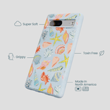 Powder Blue Mermaid Finds Google Pixel 7 Case