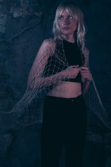 Long Silver Chain Scarf