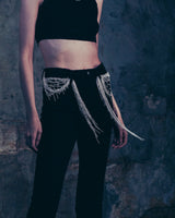 Long Silver Chain Scarf