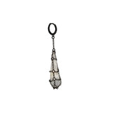 Single Caged Quartz Earring
