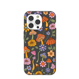 Black Midnight Shrooms iPhone 14 Pro Case