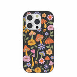 Black Midnight Shrooms iPhone 15 Pro Case