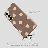 Chocolate Brown Mini Toast Samsung Galaxy S23+(Plus) Case