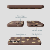 Chocolate Brown Mini Toast Samsung Galaxy S23 Case