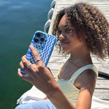 Electric Blue Mixed Up iPhone 13 Mini Case